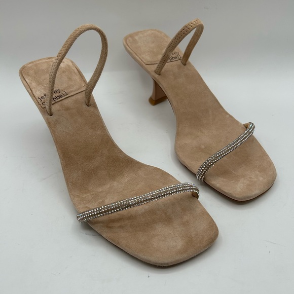 NEW • Jeffrey Campbell • Jewel Embellished Strappy Square Toe Mule kitten Heel 8 - Picture 13 of 16
